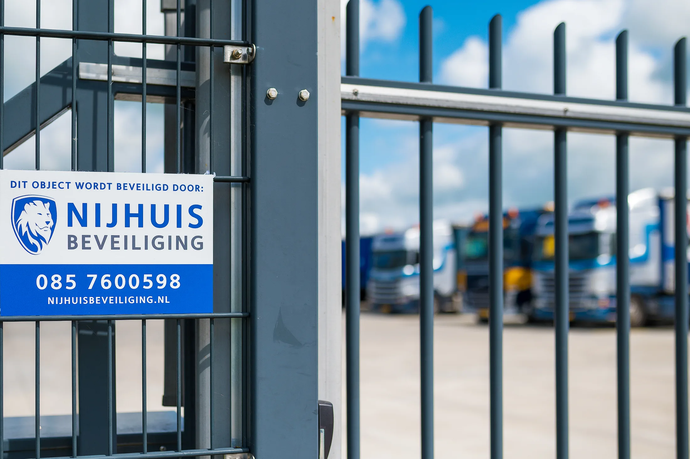 Toegangshek bij een object dat Nijhuis Beveiliging bewaakt